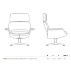 KN02 Swivel High Back Recliner