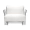 Pop Outdoor Armchair  option White-Sunbrella