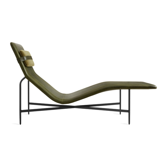 Deep Thoughts Leather Chaise Lounge