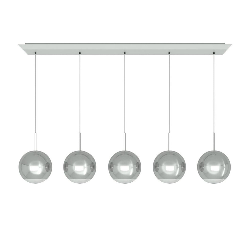 Mirror Ball Linear LED Multi-Light Pendant Light