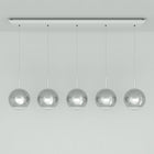 Mirror Ball Linear LED Multi-Light Pendant Light