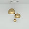 Mirror Ball Trio LED Multi-Light Pendant Light  option Gold
