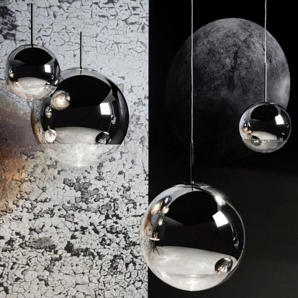 Mirror Ball Trio LED Multi-Light Pendant Light