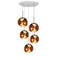 Melt Mini LED Multi-Light Pendant Light  option Gold