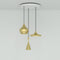 Beat Multi-Light LED Pendant Light  option Brass