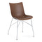 P/Wood Chair  option Dark Wood/Chrome