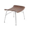 S/Wood Stool  option Dark Wood/Chrome