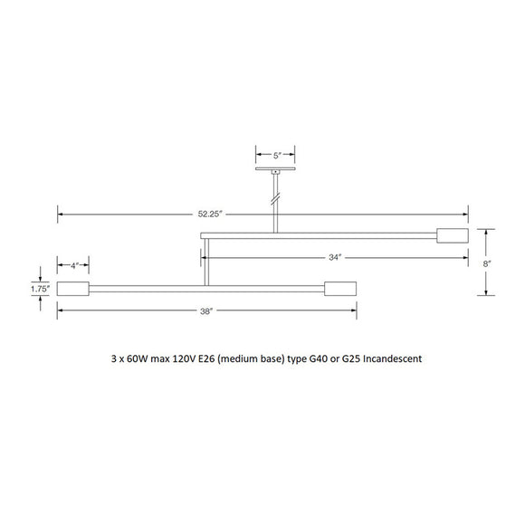 Mobile Linear Pendant Light