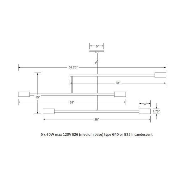 Mobile Linear Pendant Light