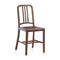Navy Wood Chair  option Walnut
