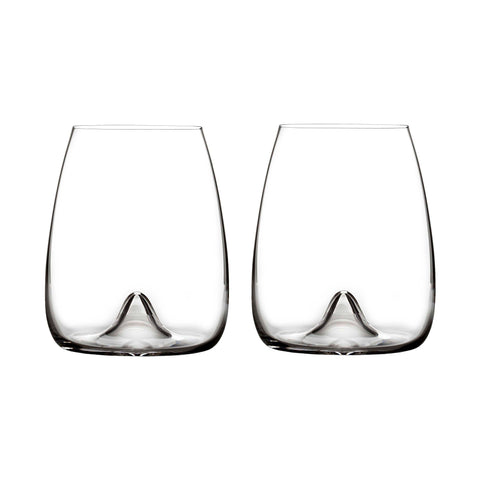 Elegance Stemless Wine Glasses (Set of 2)