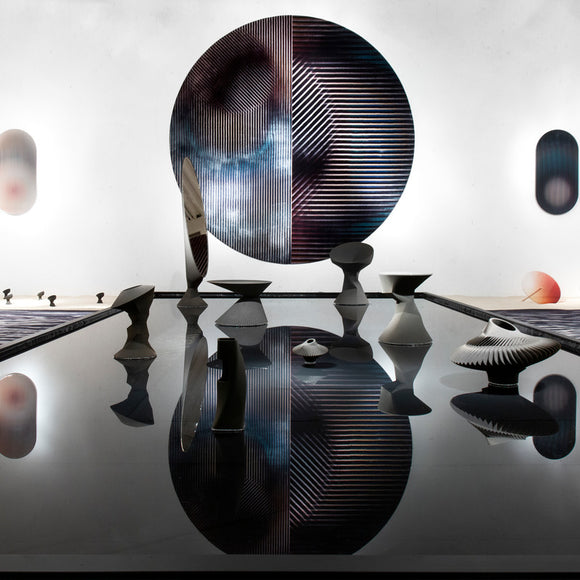 Trichroic Round Rug