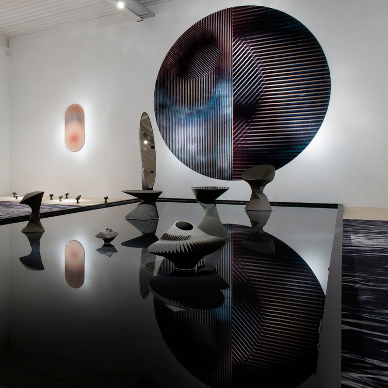 Trichroic Round Rug