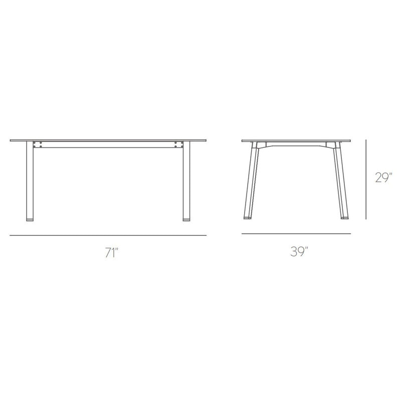 Timeless Rectangular Outdoor Dining Table
