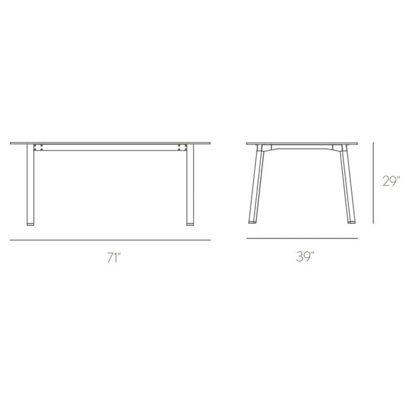 Timeless Rectangular Outdoor Dining Table