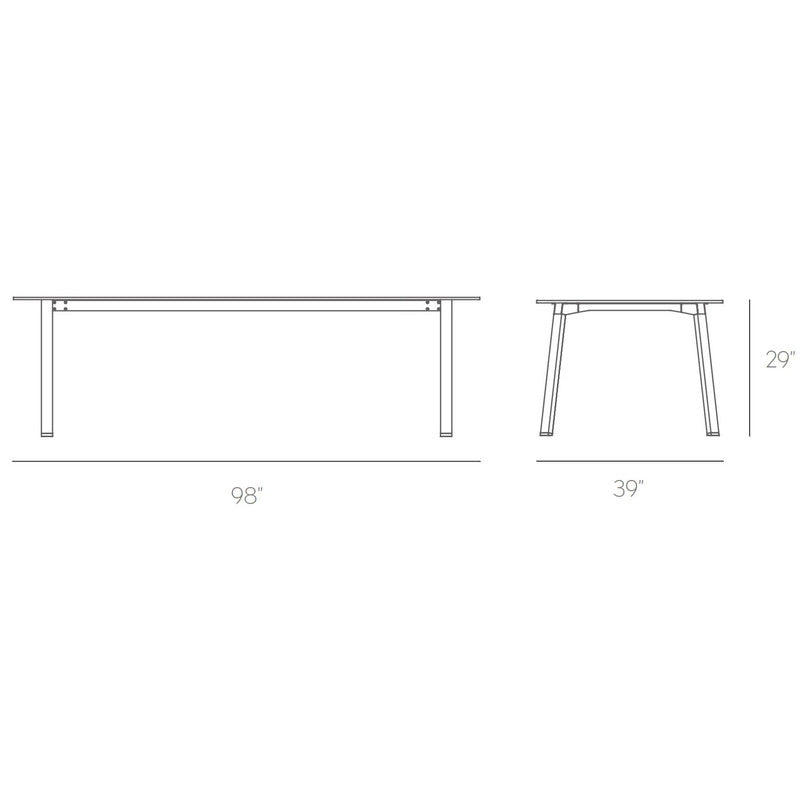 Timeless Rectangular Outdoor Dining Table