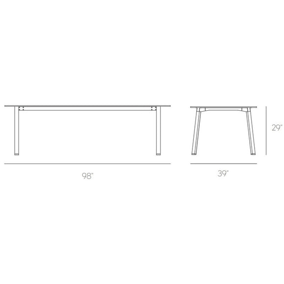 Timeless Rectangular Outdoor Dining Table