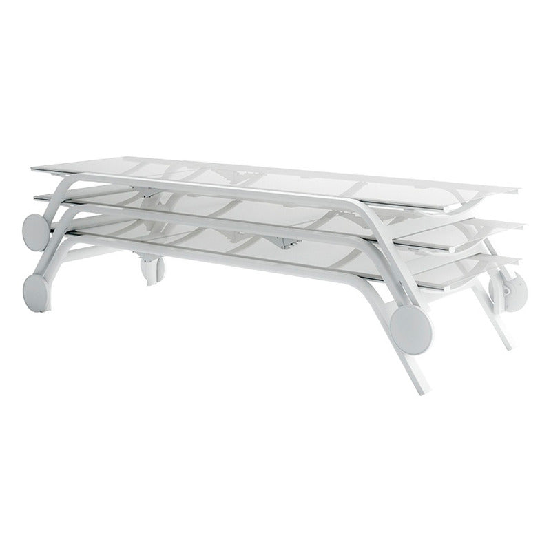 Stack Outdoor Chaiselongue with Wheels