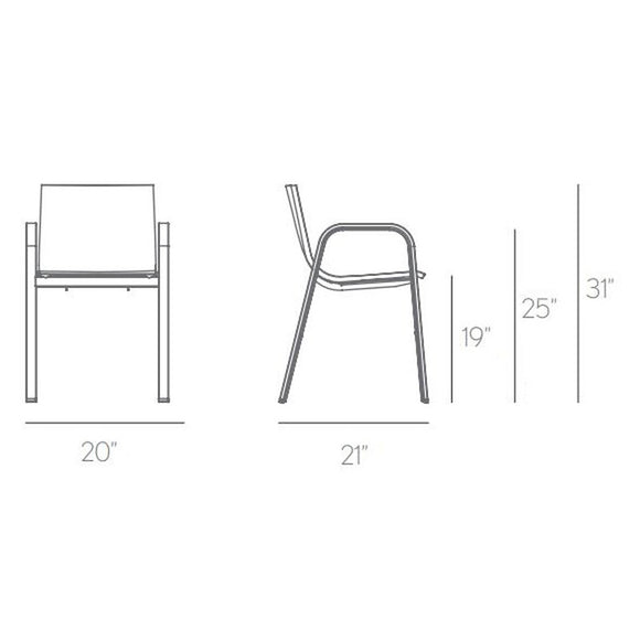 Stack Dining Armchair