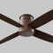 Oslo Hugger Flush Mount Ceiling Fan  option Oiled Bronze