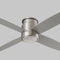 Oslo Hugger Flush Mount Ceiling Fan  option Satin Nickel
