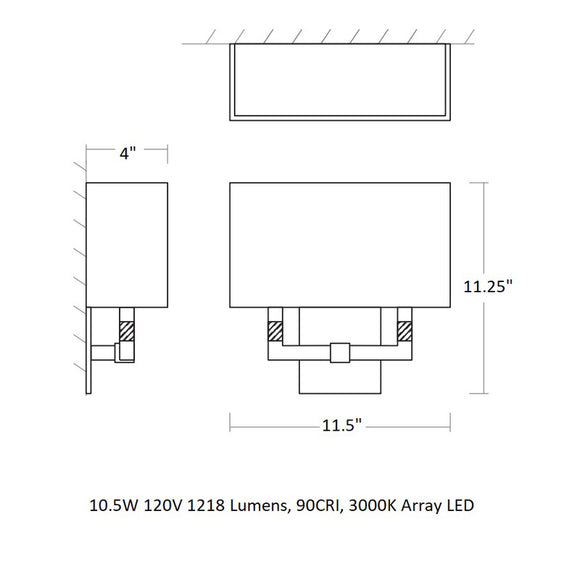 Chameleon Large LED Wall Sconce