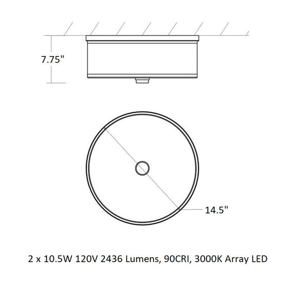 Echo Flush Mount