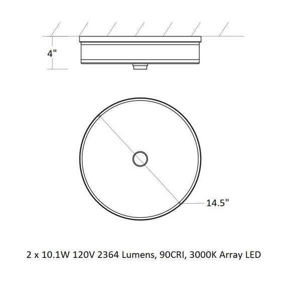 Echo Flush Mount