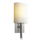 Beacon Wall Sconce  option Satin Nickel / White Cotton