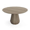 Memento Round Dining Table  option 405 Raw White Oak