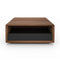 Edward Square Coffee Table  option 500 Light Natural QS Walnut