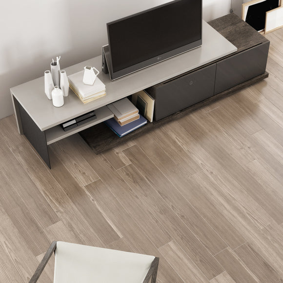Inverse Media Cabinet with Sliding Top