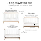 Scoot 3-in-1 Convertible Crib with Toddler Bed Conversion Kit