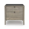 Edmond 2 Drawer Nightstand  option 05 Raw