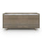 Memento 6 Drawer Dresser  option 411 Aged White Oak/821 White Cherokee Marble Natural Stone
