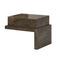 Silk Nightstand for Storage Platform Bed  option Right Facing