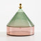 Trullo Table Container  option Green Sage/Pink