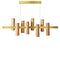 Black Note Keys Pendant Light  option Gold