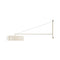 Thesis Wall Sconce  option Matte Ivory