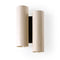 Black Note Duplet Wall Sconce  option Ivory White