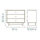 Merlin Sparrow 3 Drawer Dresser