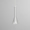 Liberty Pendant Light  option Smoked Ombre Glass / Polished Chrome