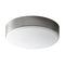 Journey Flush Mount  option Satin Nickel / Matte Opal Glass