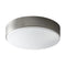 Journey Flush Mount  option Satin Nickel / Matte White Acrylic