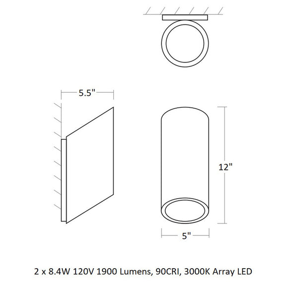 Realm Outdoor Wall Light