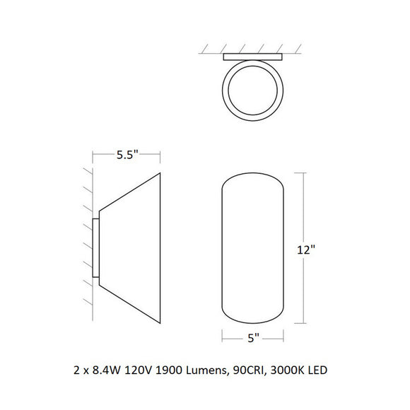 Scope Outdoor Wall Sconce