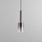 Spindle Pendant Light  option Gunmetal / Coffee Ombre Glass