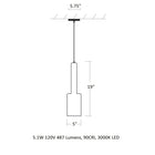 Spindle Pendant Light