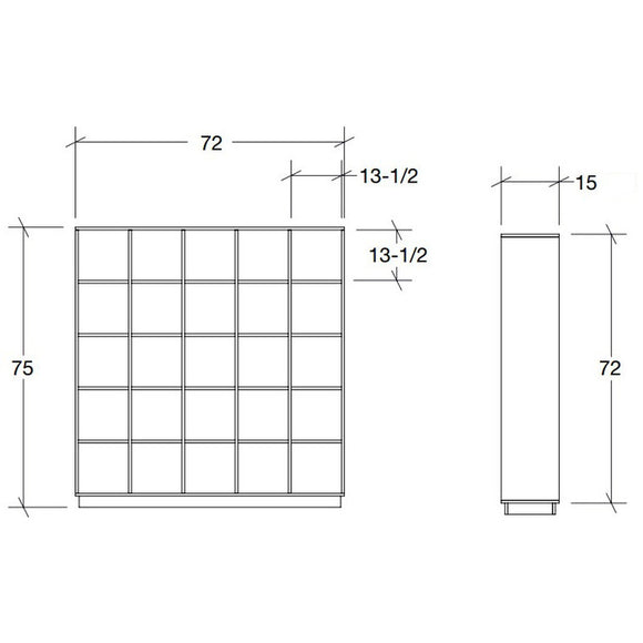 5x5 Bookcase