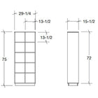 2x5 Bookcase